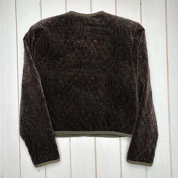 Vintage Brooks Brothers Velvet Paisley Blazer​ - Picture 7 of 14